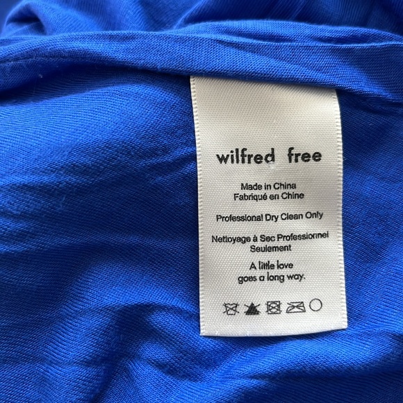 Artizia Wilfred Free Cobalt Blue Neck Slip Mini Dress - Picture 6 of 7